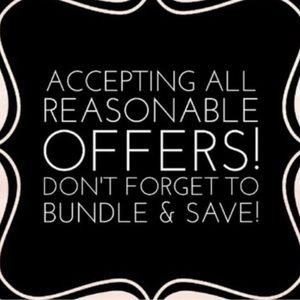 Accepting Reasonable Offers!